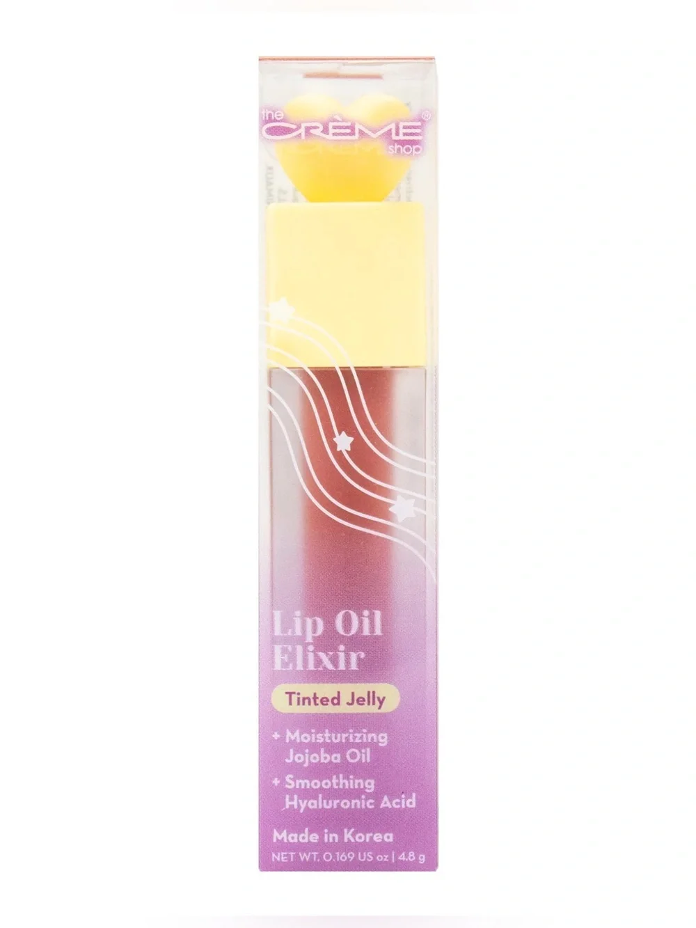 The Crème Shop Tinted Jelly Lip Oil Elixir - Yellow Pink